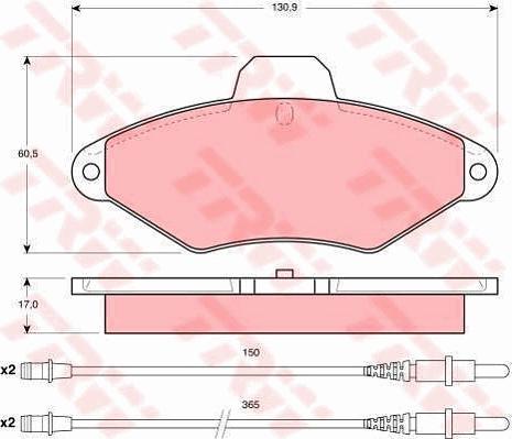 TRW GTD1038 - Kit freno, Freno a disco autozon.pro