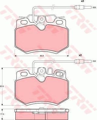 TRW GTD1021 - Kit freno, Freno a disco autozon.pro