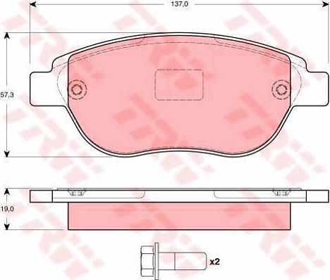 TRW GTD1124 - Kit freno, Freno a disco autozon.pro