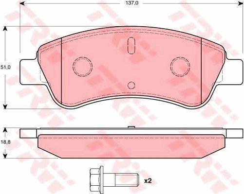 TRW GTD1123 - Kit freno, Freno a disco autozon.pro