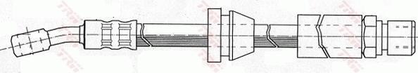 TRW PHD415 - Flessibile del freno autozon.pro