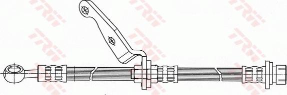 TRW PHD507 - Flessibile del freno autozon.pro