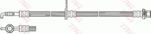 TRW PHD533 - Flessibile del freno autozon.pro