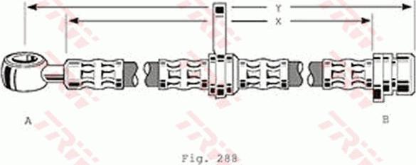 TRW PHD197 - Flessibile del freno autozon.pro