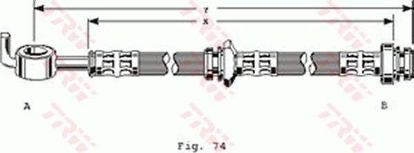 TRW PHD124 - Flessibile del freno autozon.pro