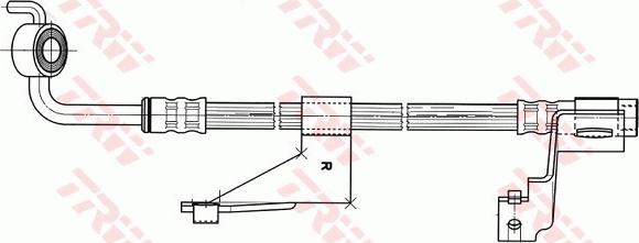 TRW PHD363 - Flessibile del freno autozon.pro