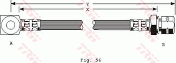 TRW PHD225 - Flessibile del freno autozon.pro