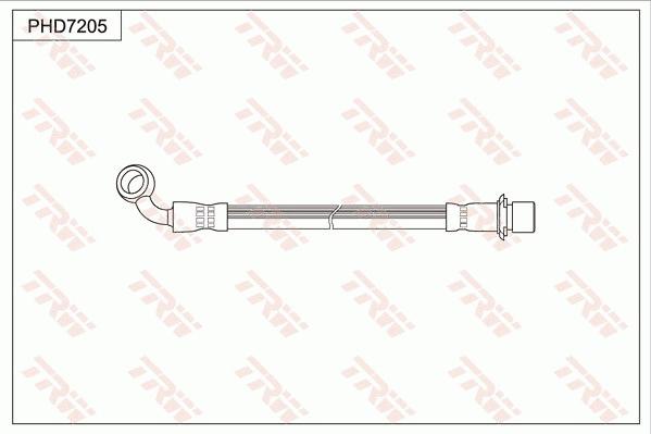 TRW PHD7205 - Flessibile del freno autozon.pro