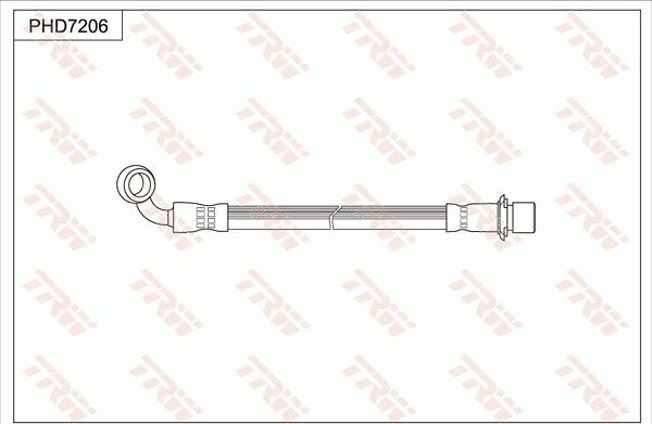 TRW PHD7206 - Flessibile del freno autozon.pro