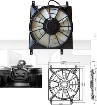 TYC 809-0015 - Ventola, Raffreddamento motore autozon.pro