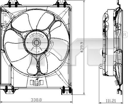 TYC 809-0016 - Ventola, Raffreddamento motore autozon.pro