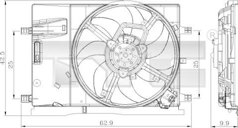 TYC 809-0018 - Ventola, Raffreddamento motore autozon.pro