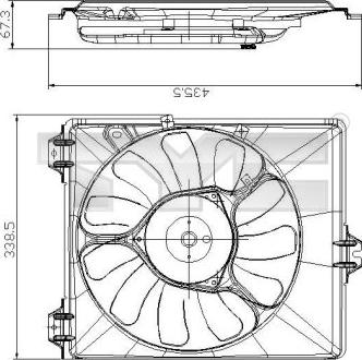 TYC 809-0017 - Ventola, Raffreddamento motore autozon.pro