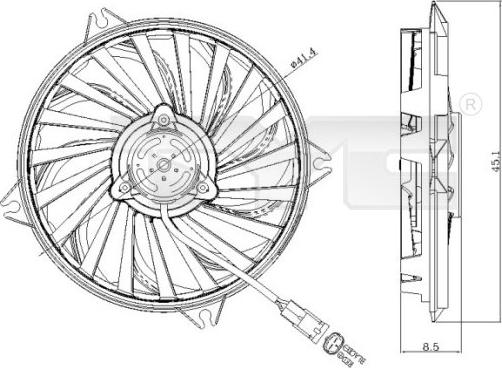 TYC 805-0005 - Ventola, Raffreddamento motore autozon.pro