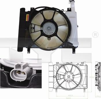 TYC 836-0018 - Ventola, Raffreddamento motore autozon.pro