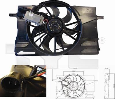 TYC 838-0007 - Ventola, Raffreddamento motore autozon.pro