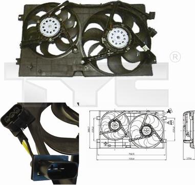 TYC 837-0023 - Ventola, Raffreddamento motore autozon.pro