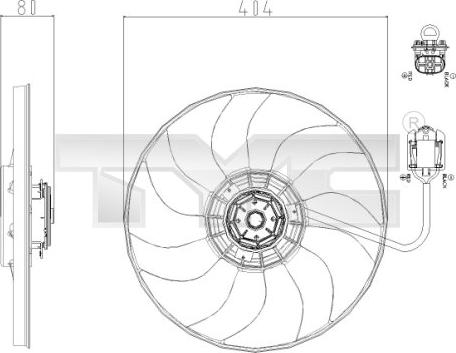 TYC 825-0019 - Ventola, Raffreddamento motore autozon.pro