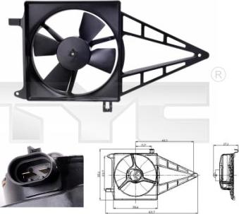 TYC 825-0012 - Ventola, Raffreddamento motore autozon.pro