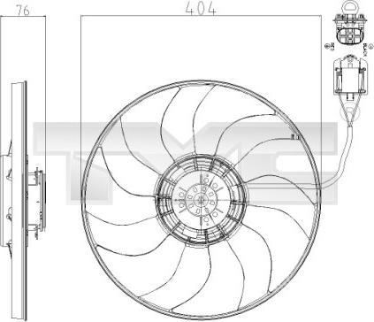 TYC 825-0020 - Ventola, Raffreddamento motore autozon.pro