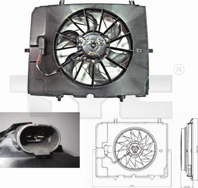 TYC 821-0002 - Ventola, Raffreddamento motore autozon.pro