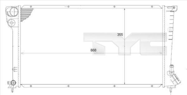 TYC 705-0002 - Radiatore, Raffreddamento motore autozon.pro