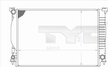 TYC 702-0013 - Radiatore, Raffreddamento motore autozon.pro