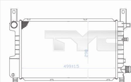 TYC 710-0049 - Radiatore, Raffreddamento motore autozon.pro