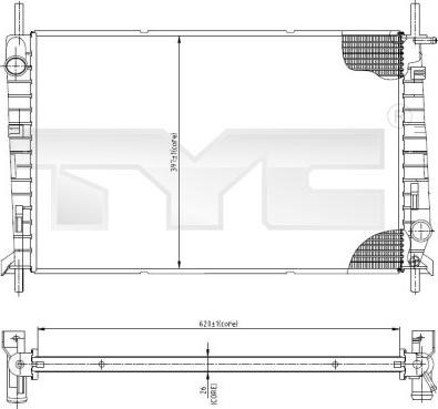 TYC 710-0045 - Radiatore, Raffreddamento motore autozon.pro