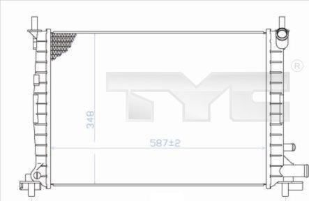 TYC 710-0051 - Radiatore, Raffreddamento motore autozon.pro