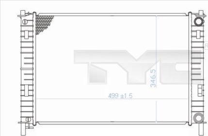 TYC 710-0029 - Radiatore, Raffreddamento motore autozon.pro