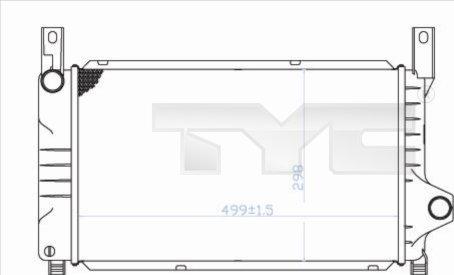 TYC 710-0028 - Radiatore, Raffreddamento motore autozon.pro