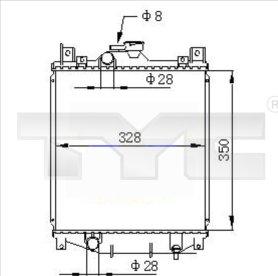 TYC 735-0031 - Radiatore, Raffreddamento motore autozon.pro