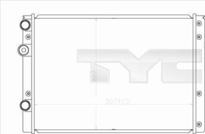 TYC 737-0038 - Radiatore, Raffreddamento motore autozon.pro