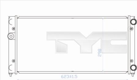 TYC 737-0028 - Radiatore, Raffreddamento motore autozon.pro