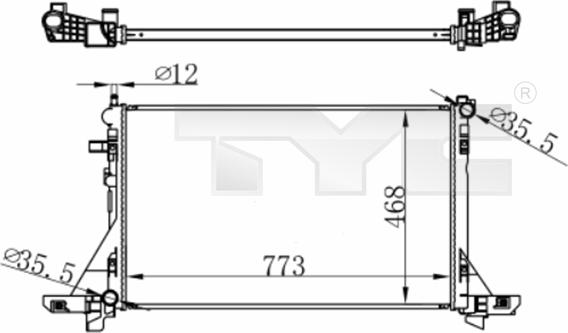 TYC 728-0064 - Radiatore, Raffreddamento motore autozon.pro