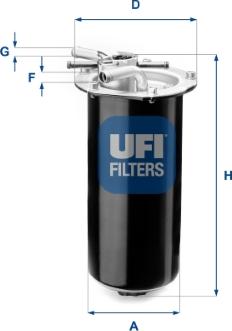 UFI 55.411.01 - Filtro carburante autozon.pro