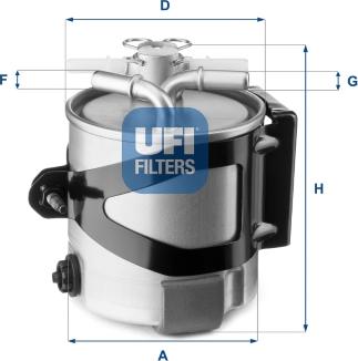 UFI 55.430.00 - Filtro carburante autozon.pro