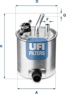 UFI 55.582.00 - Filtro carburante autozon.pro