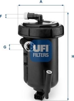 UFI 55.147.00 - Filtro carburante autozon.pro