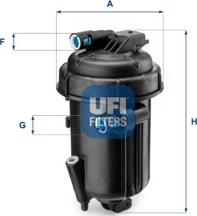 UFI 55.163.00 - Filtro carburante autozon.pro