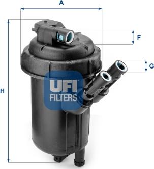 UFI 55.114.00 - Filtro carburante autozon.pro