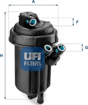 UFI 55.116.01 - Filtro carburante autozon.pro