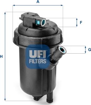 UFI 55.134.00 - Filtro carburante autozon.pro