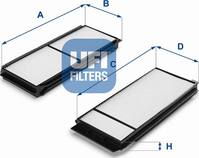 UFI 53.120.00 - Filtro, Aria abitacolo autozon.pro