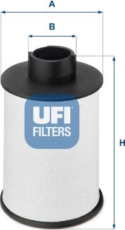 UFI 60.H2O.00 - Filtro carburante autozon.pro