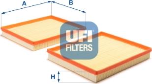 UFI 30.B25.00 - Filtro aria autozon.pro