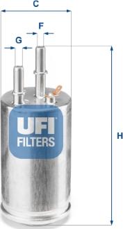 UFI 31.951.00 - Filtro carburante autozon.pro