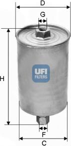 UFI 31.594.00 - Filtro carburante autozon.pro