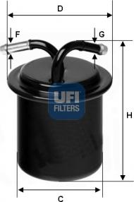 UFI 31.541.00 - Filtro carburante autozon.pro